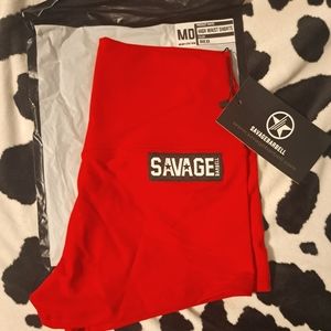 NWT Savage Barbell high waisted shorts